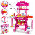 Kitchen Set Toy, Pink Toys Kitchen Play Tool Set,Cooking Table